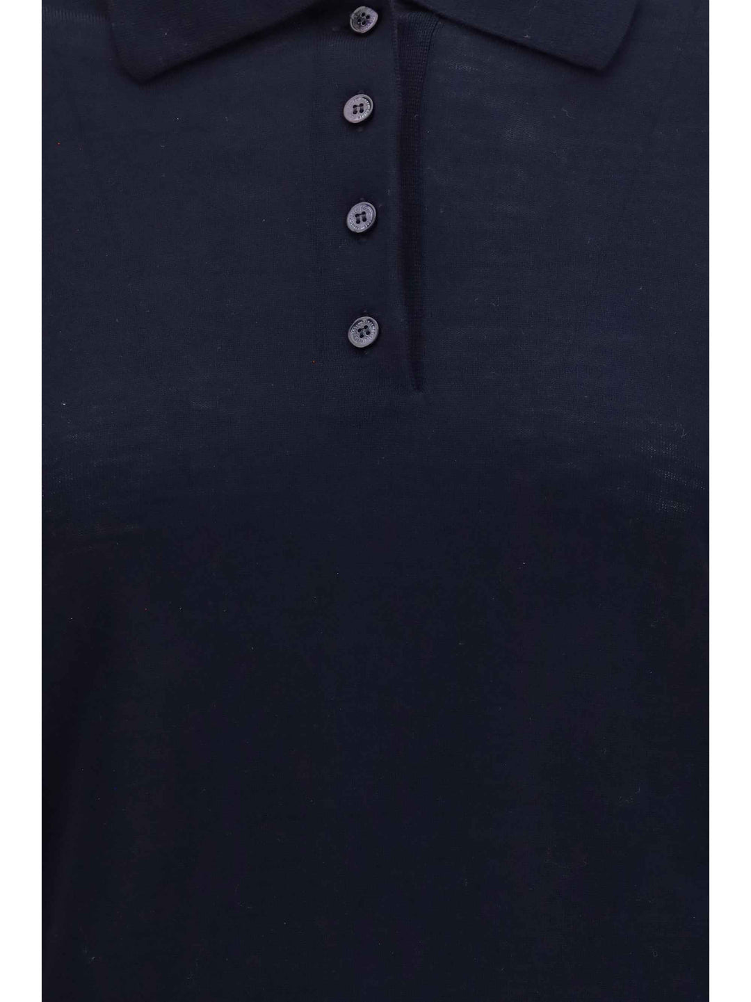Long sleeve merino wool Polo