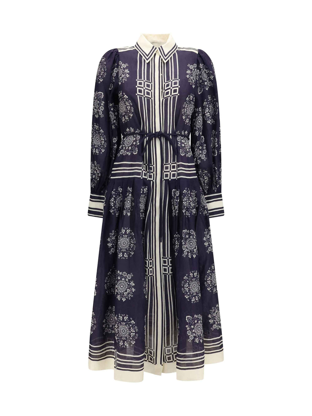 Banderra floral print Midi Shirt Dress