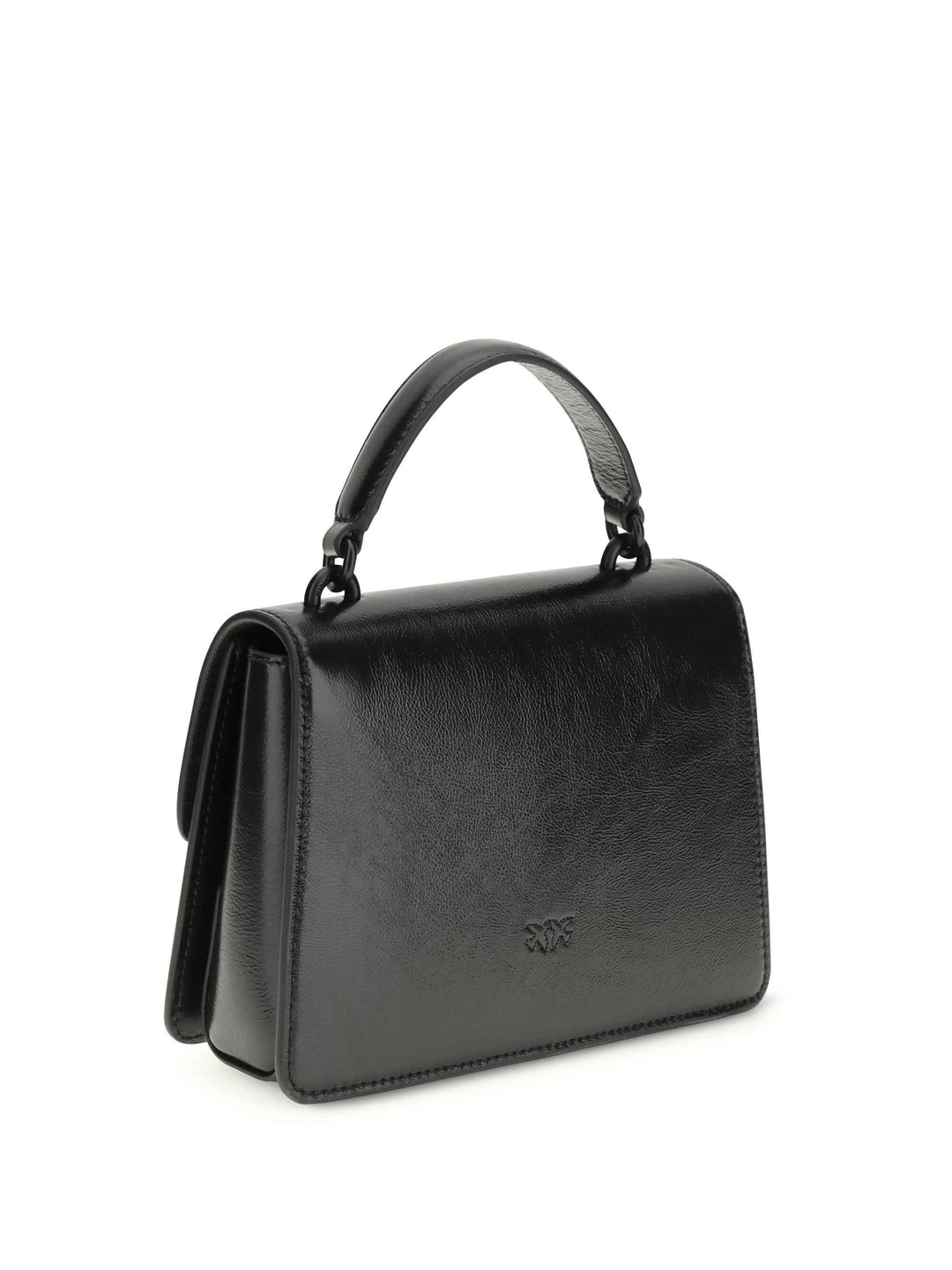 Shiny leather Love One Top mini Handbag