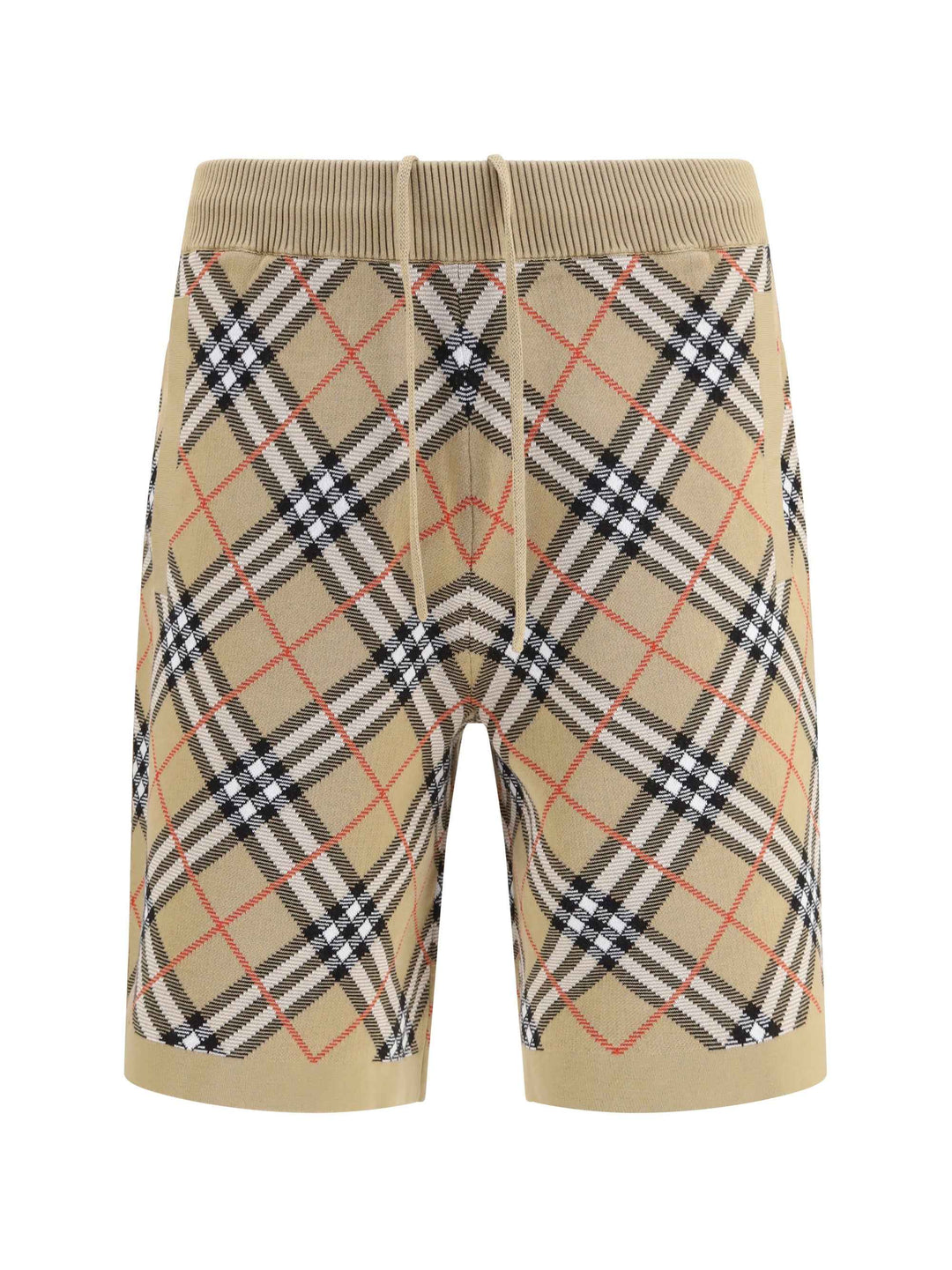 Check cotton blend Shorts
