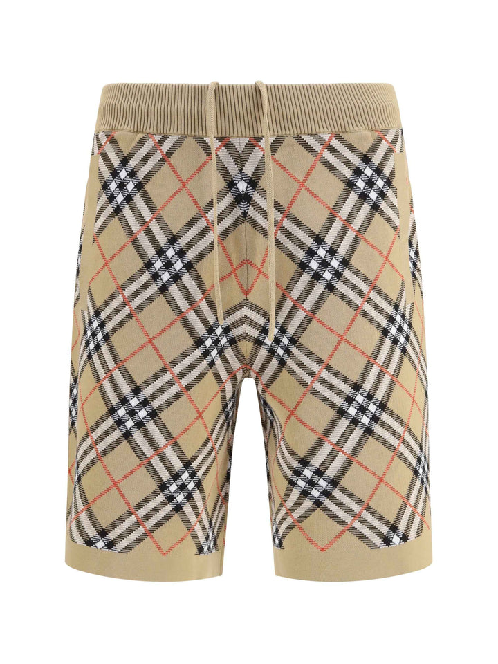 Check cotton blend Shorts