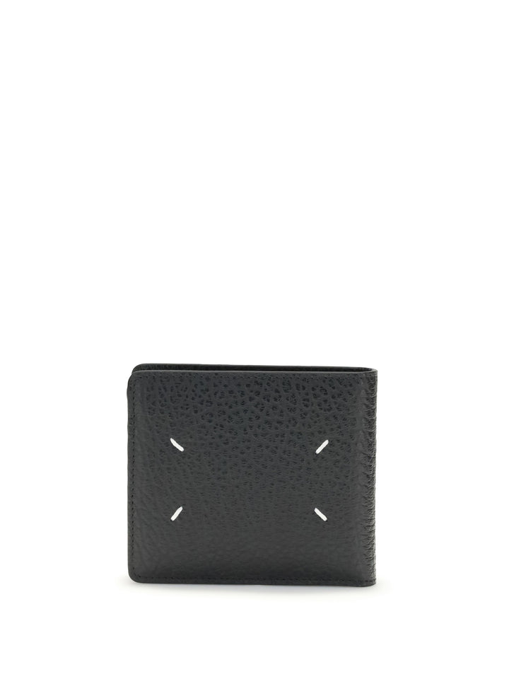 Wallet with iconic contrast stitched 1