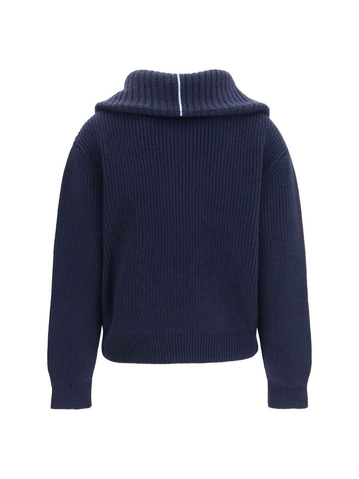 Cashmere high-neck zip Sweater