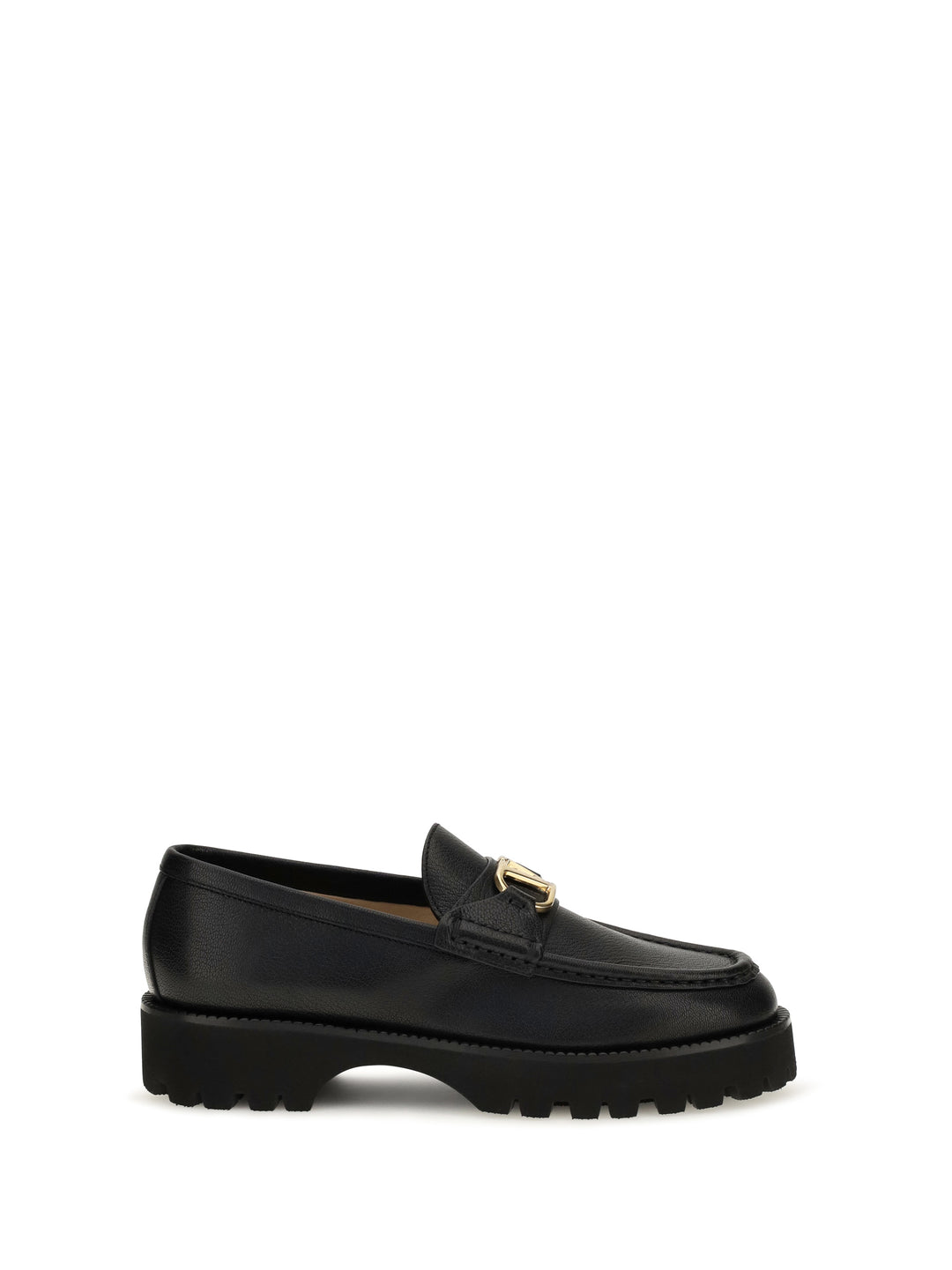 VLogo Signature leather Loafers 1