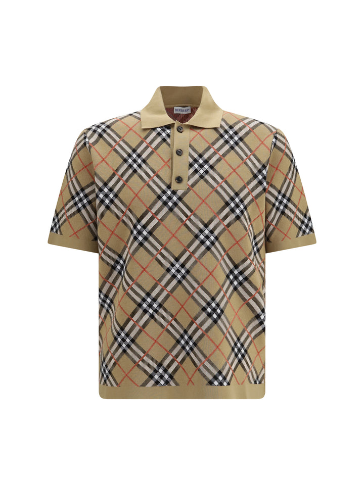 Check cotton blend Polo Shirt 1