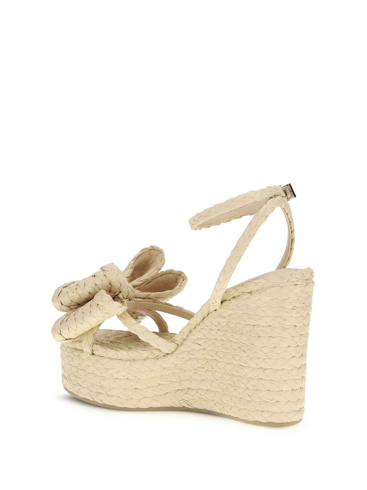 Le Cadeau raffia wedge Sandals