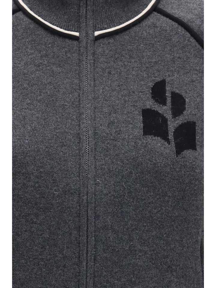 Lanya logo and zip Cardigan 3
