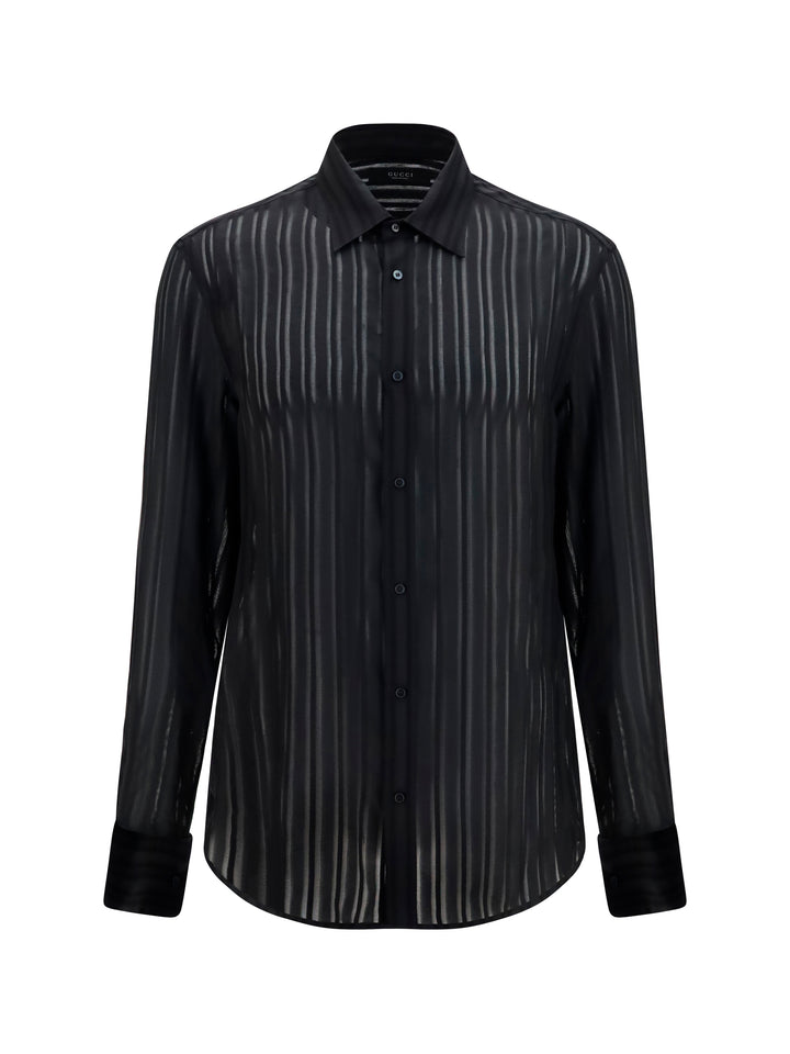 Striped silk gauze Shirt 1