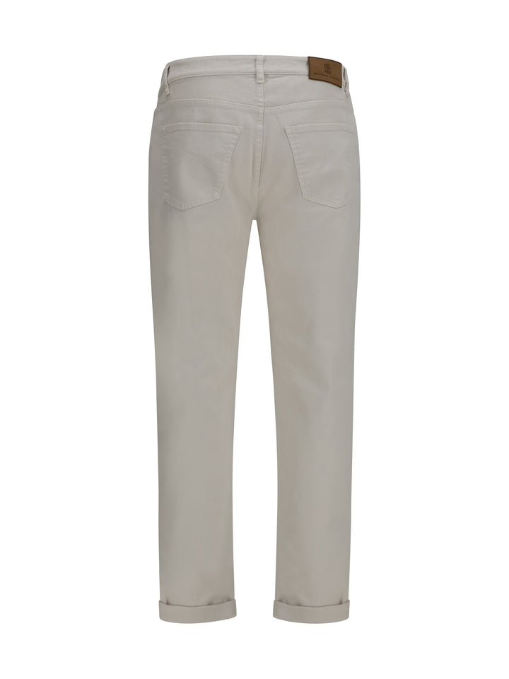 Jeans with turn-up hem 2