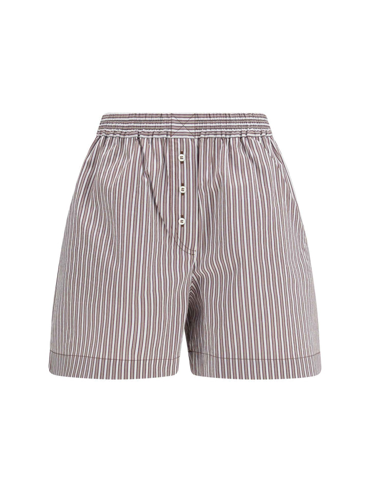 Striped silk Shorts
