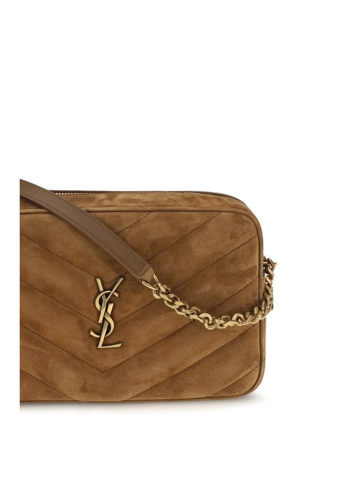 Camera LouLou matelassé suede Shoulder Bag 4