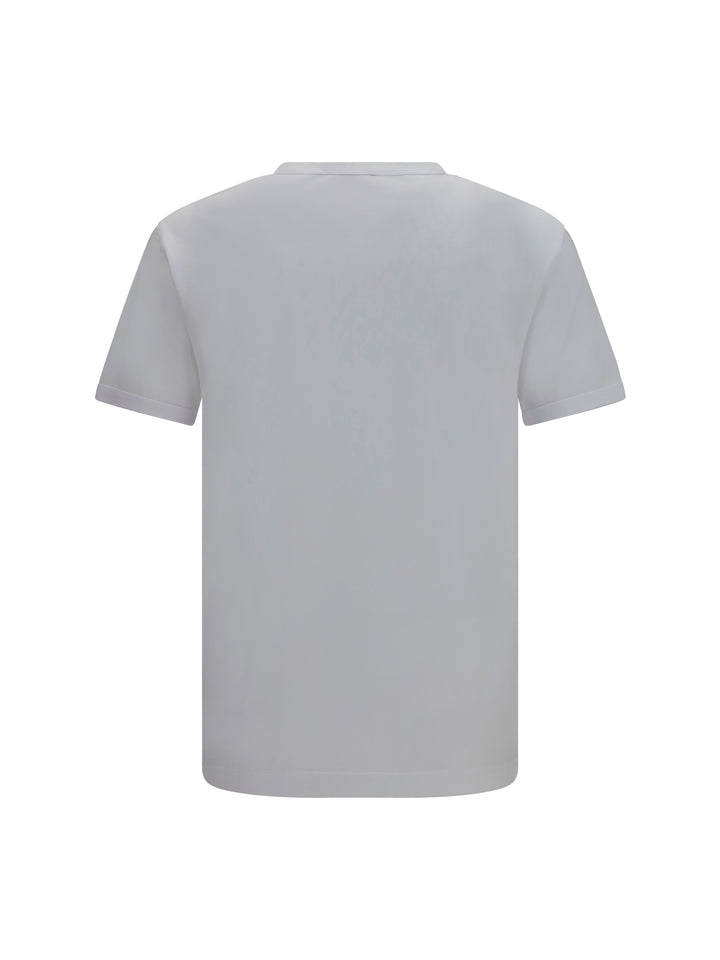 Cotton T-shirt with logo plaque 2