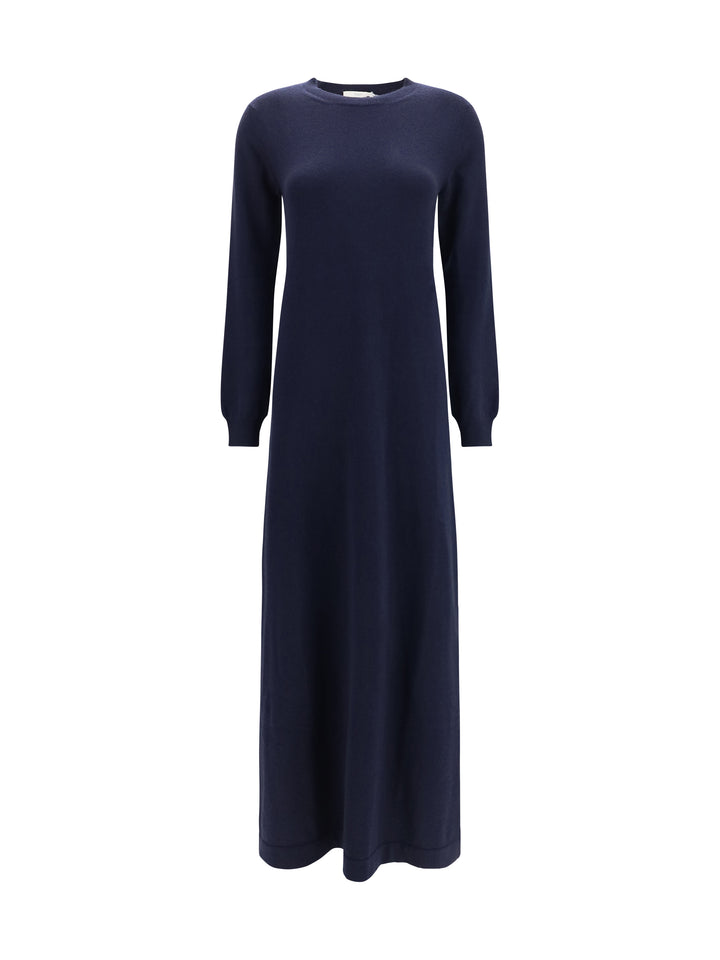 Long cashmere crewneck Dress 1