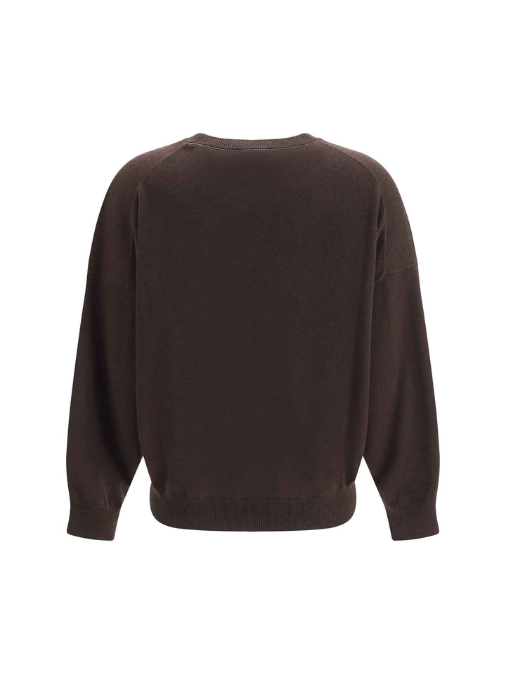 Cashmere Sweater with Monili chain
