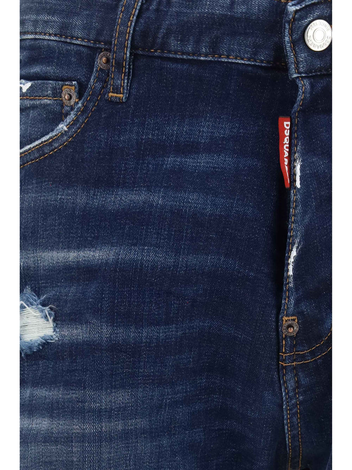 Distressed Denim Shorts