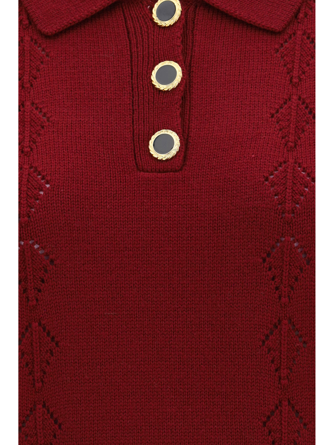 Merino wool Polo Shirt with buttons 3