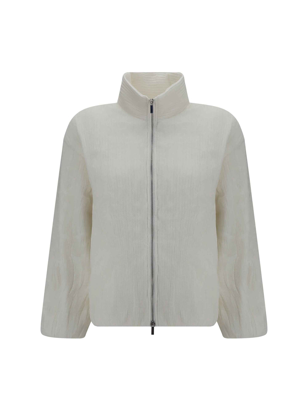 Jacket short padded jacket with striped fabric