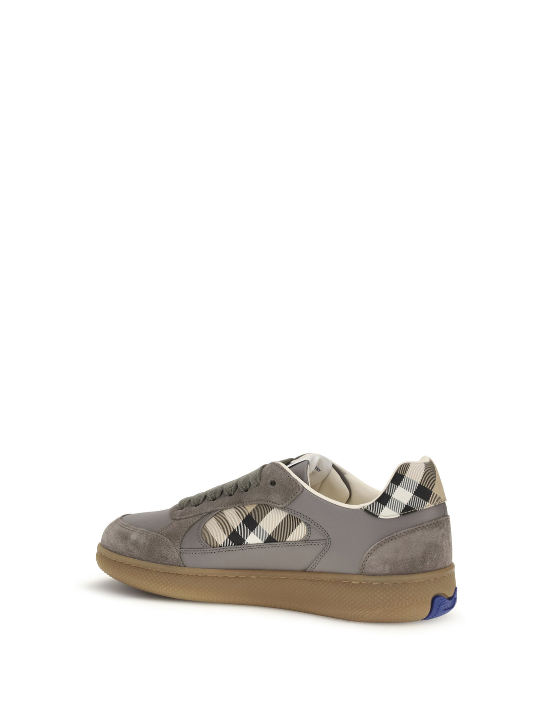 Terrace leather and Check Sneakers 3
