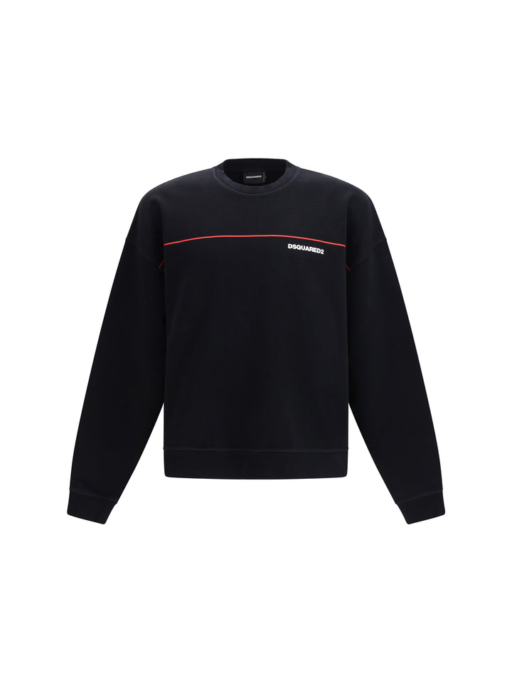 Cotton crew neck Sweatshirt with logo print 1