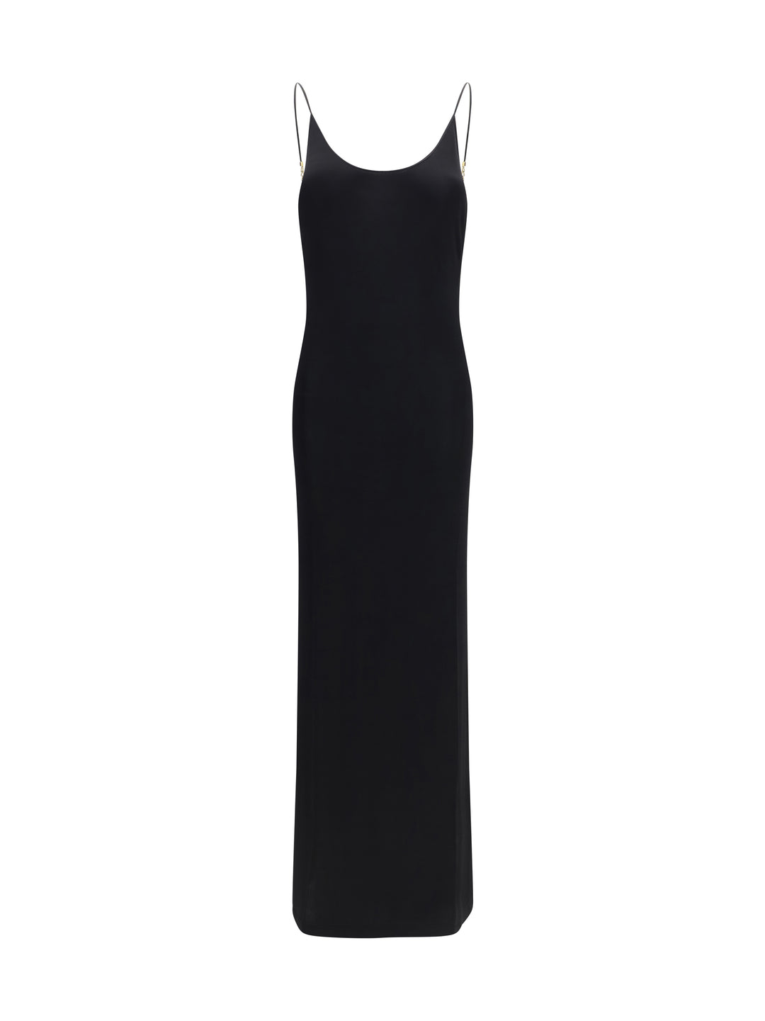 Backless knit Dress with Cassandre chain 1