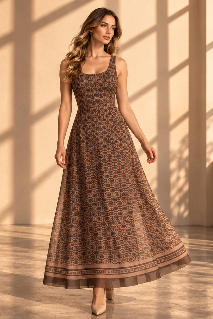 JIORO Brown Dress