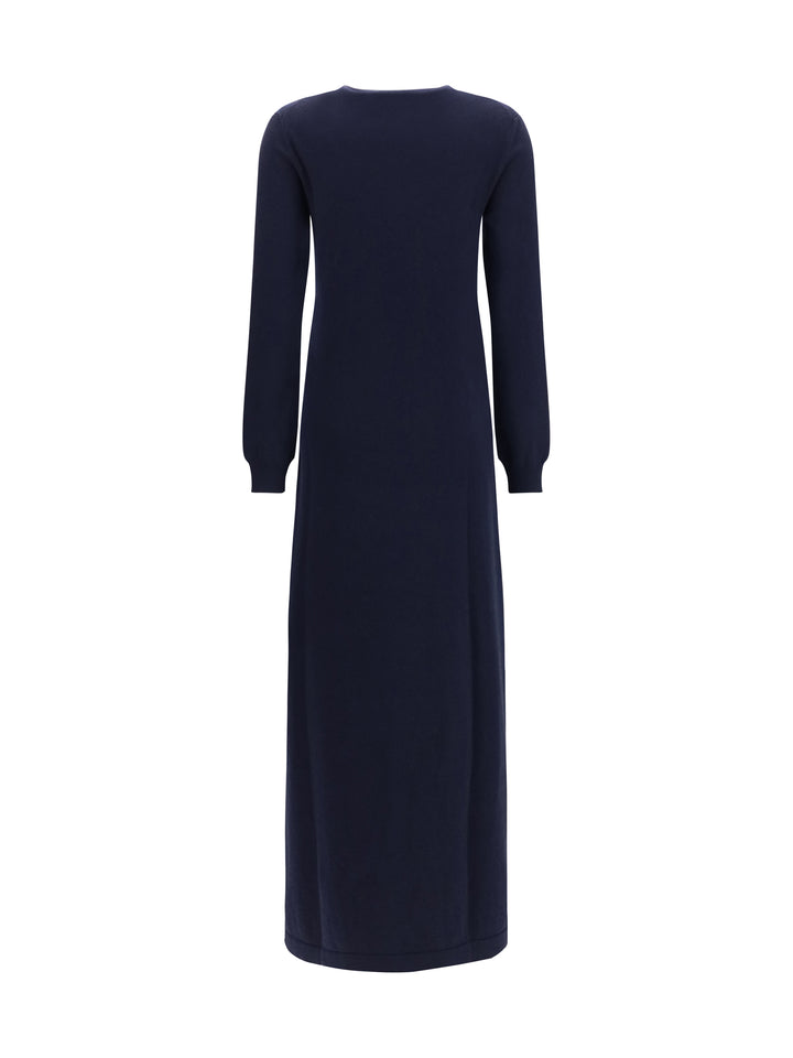 Long cashmere crewneck Dress 2