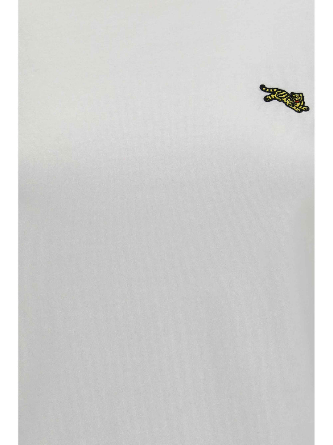 Jumping Tiger embroidered cotton T-shirt