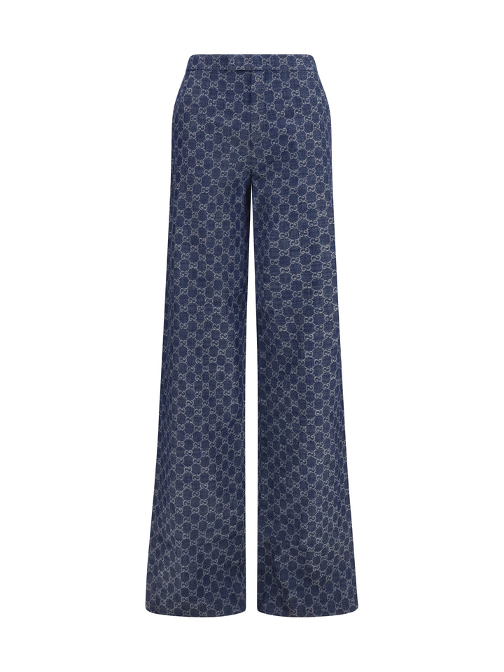 GG cotton jacquard denim Pants 1