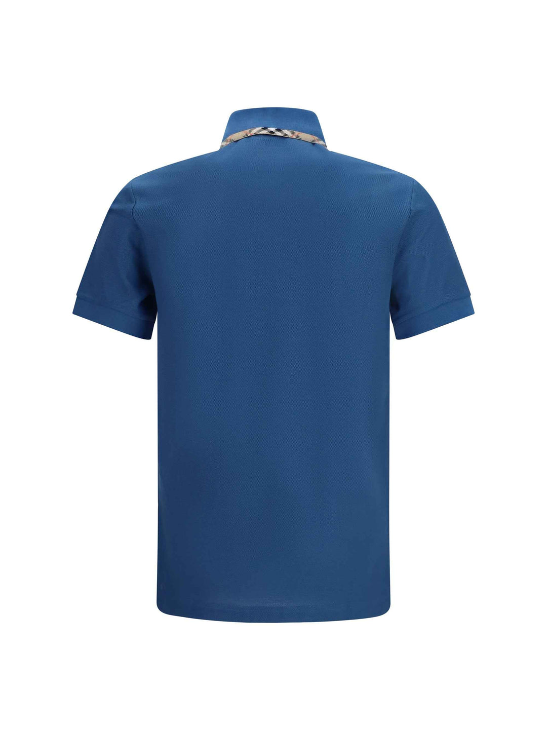 Cotton Polo with Check trims