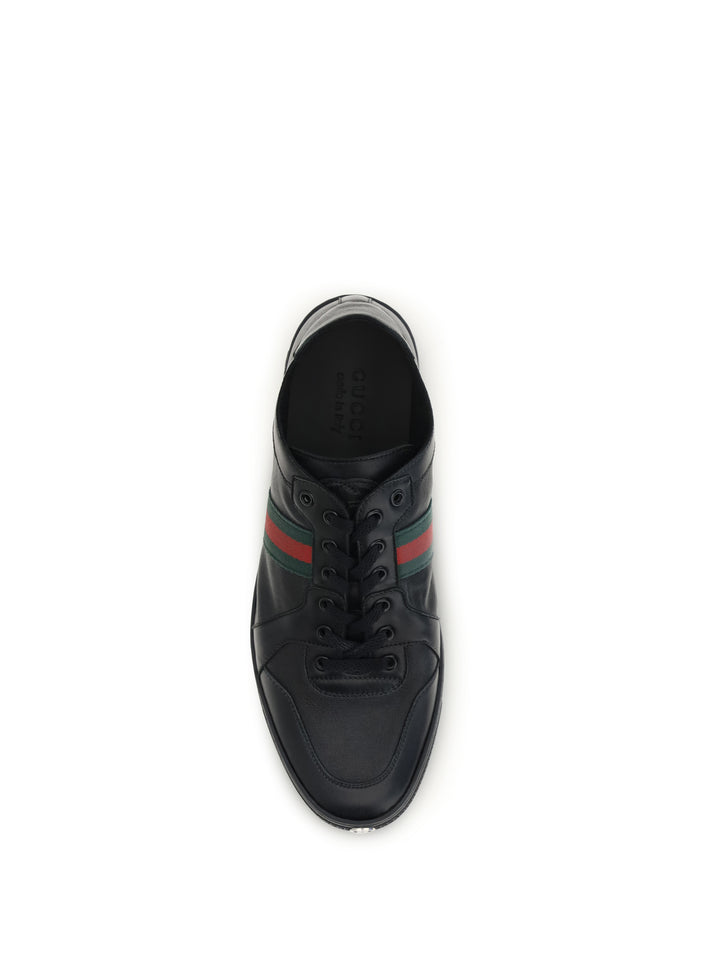 Stretch Coda leather Sneakers 4