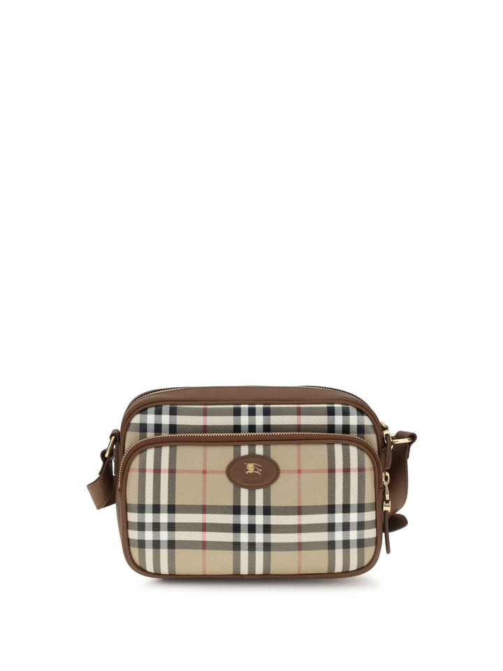 Check front pocket Shoulder Bag