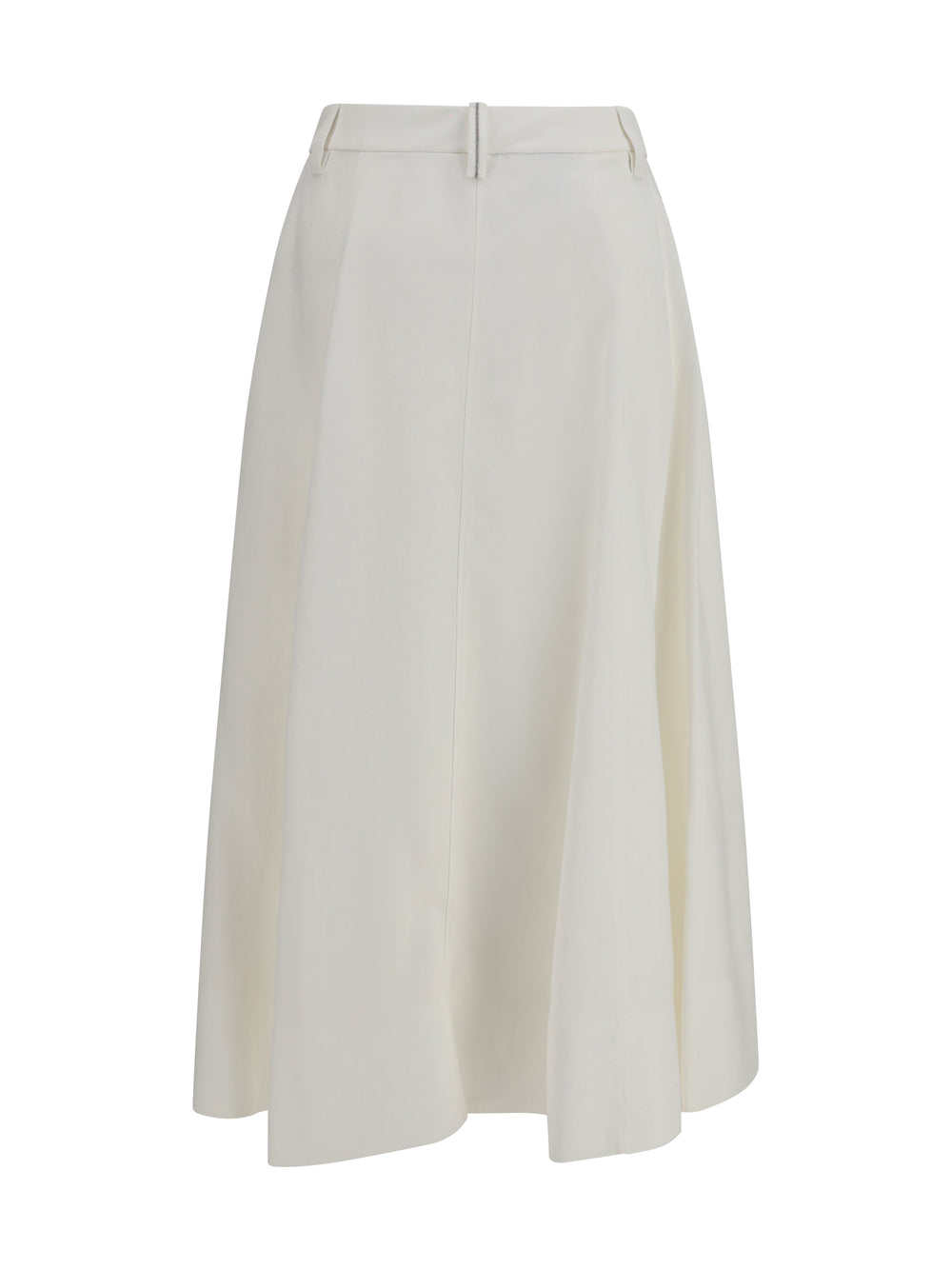 Fluid twill tailored Skirt with monili 2