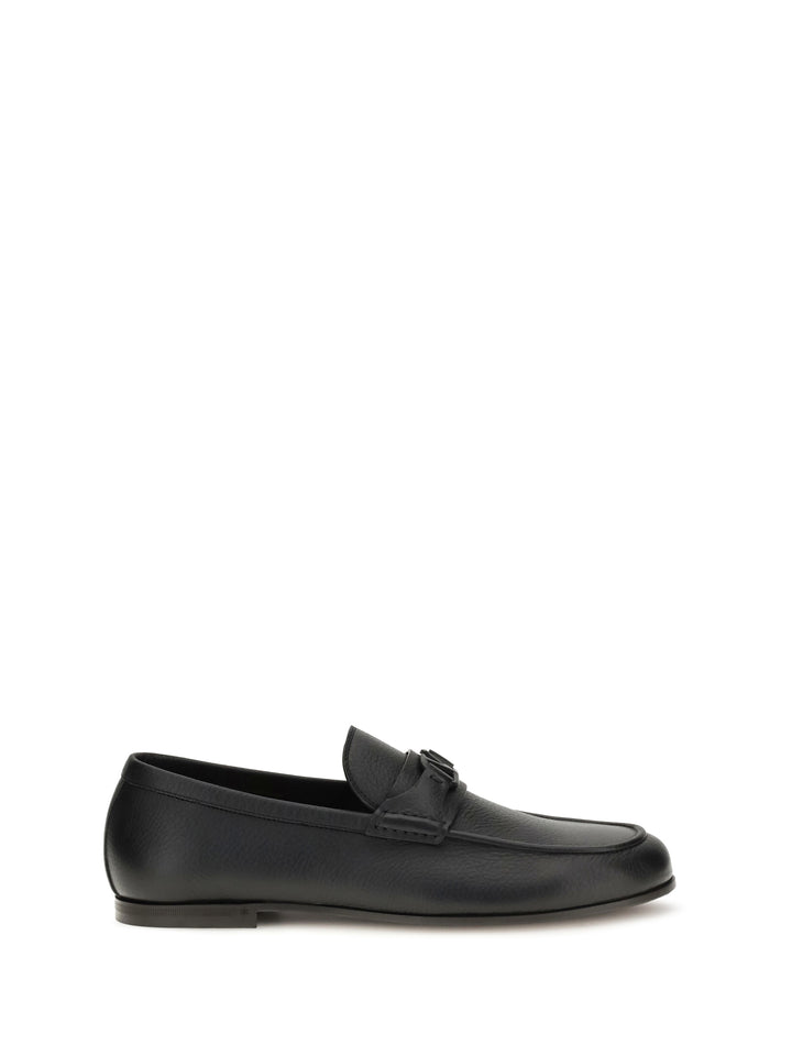 VLogo Signature Loafers in deer leather 1