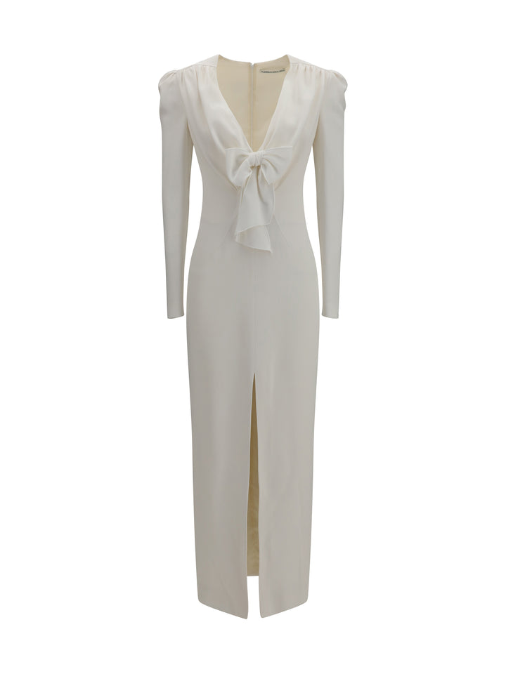 V-neck Dress with bow 1