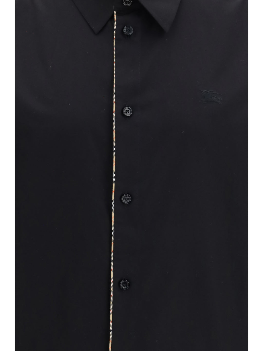 Cotton Shirt with Check trims 3