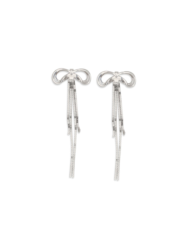Double crystal bow Earrings 2