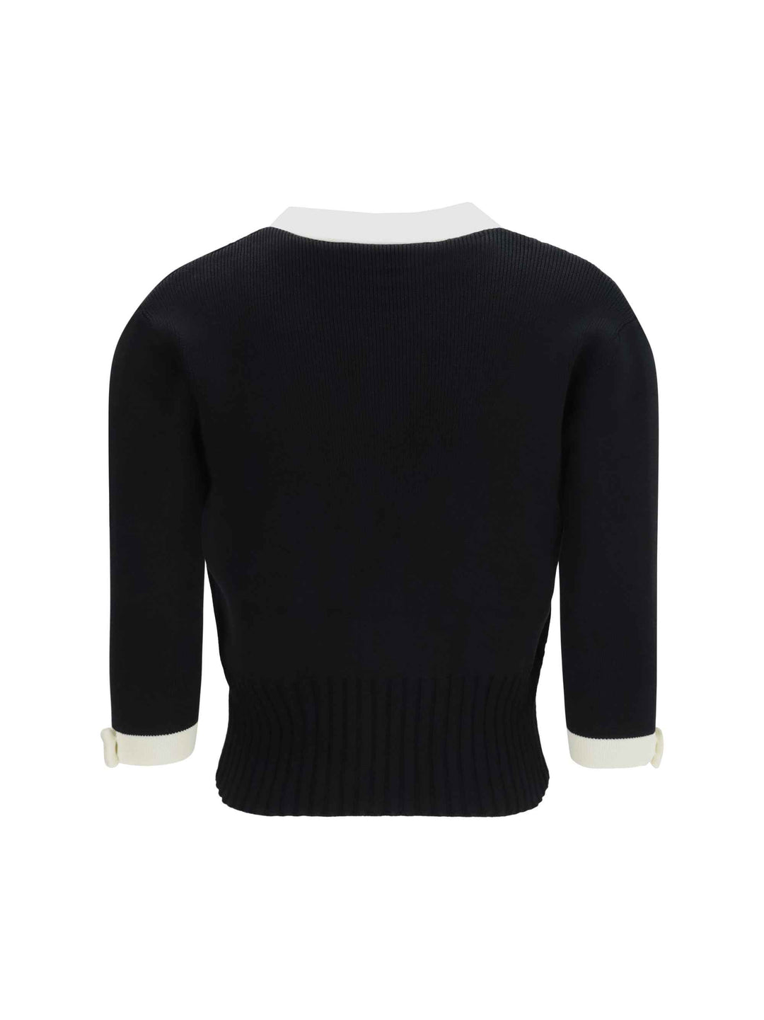 Bicolor v-neck Cardigan