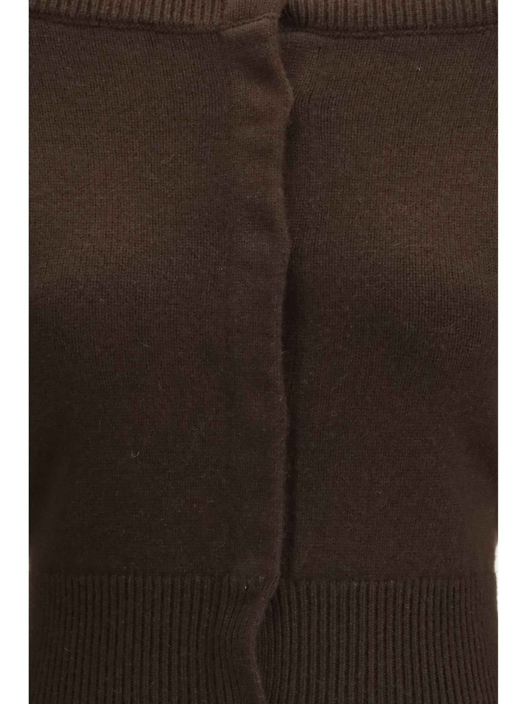Soft cashmere open-neck shrunken Cardigan