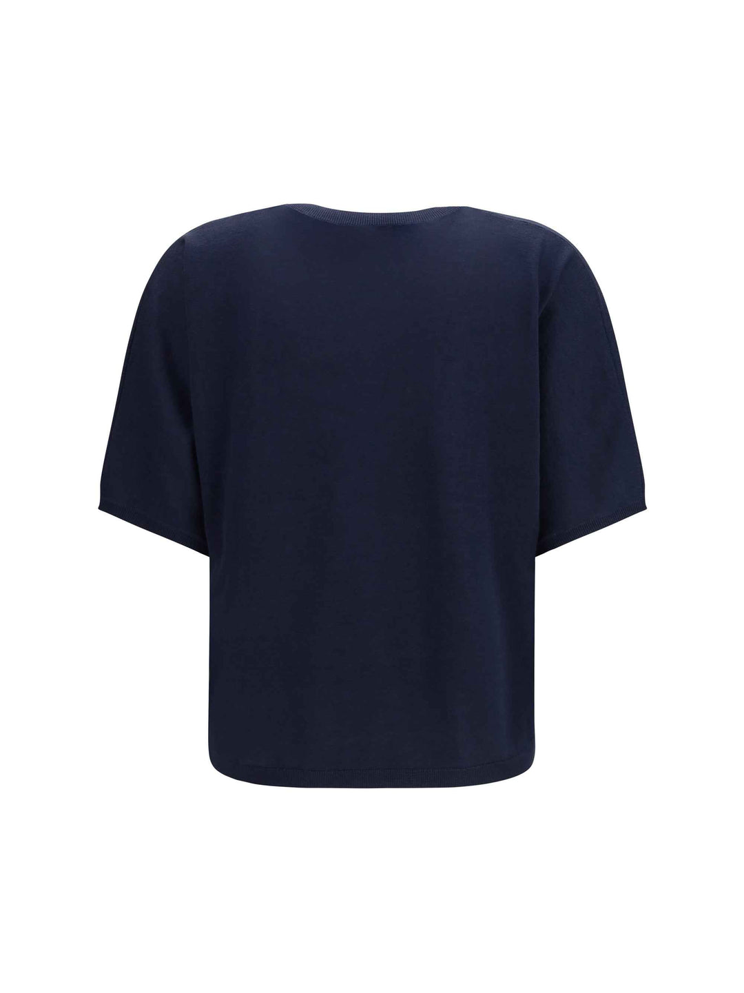 Short-sleeve cashmere and silk Sweater