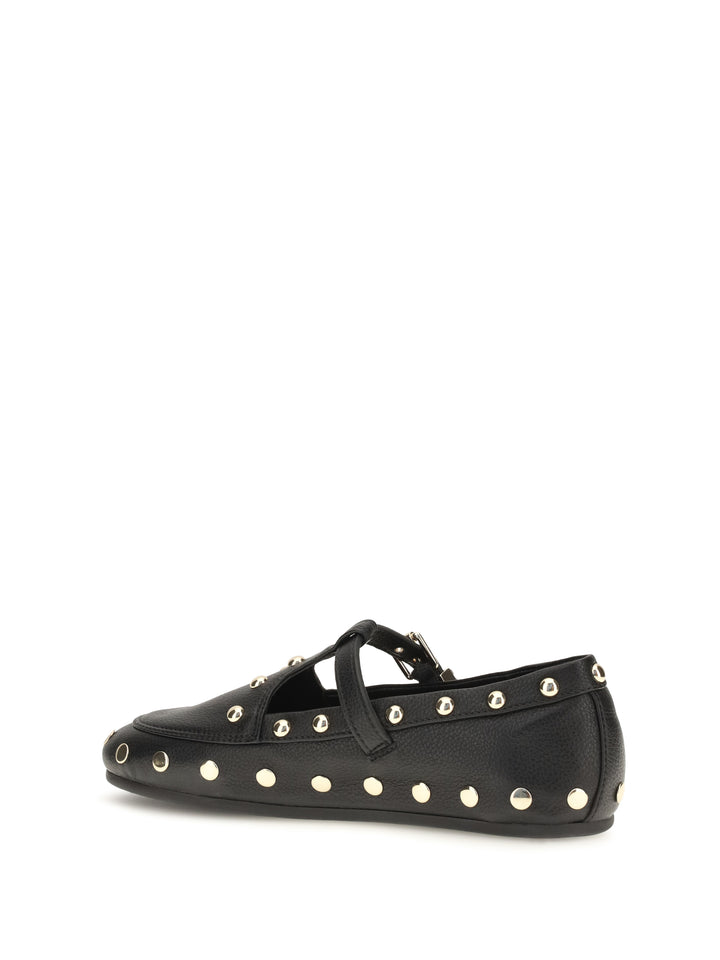 Mary Jenny studded Ballerinas in pebbled leather 3