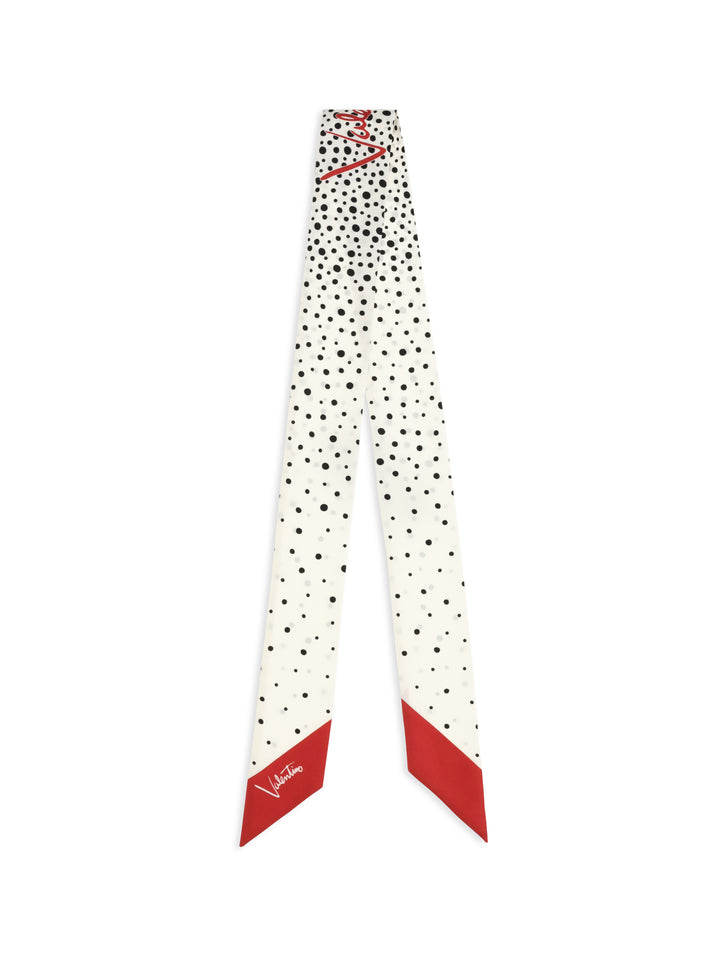 Twill Little Stars Starry Scarf in silk 2