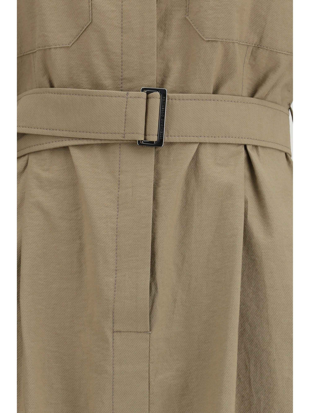 Pocket belted midi Dress