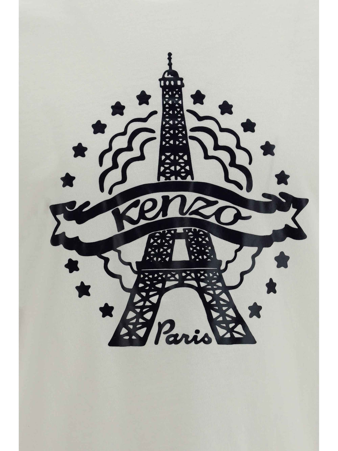 Kenzo Eiffel Tower Design cotton T-shirt