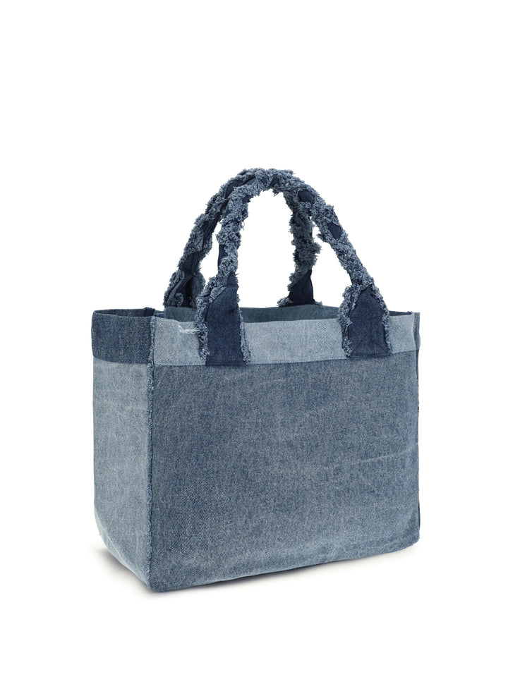 Medium trapeze denim Shopper 3