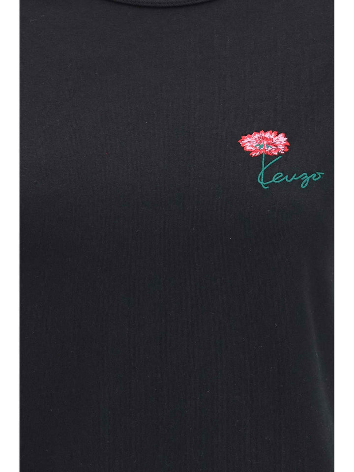 Kenzo Tulip embroidered cotton T-shirt