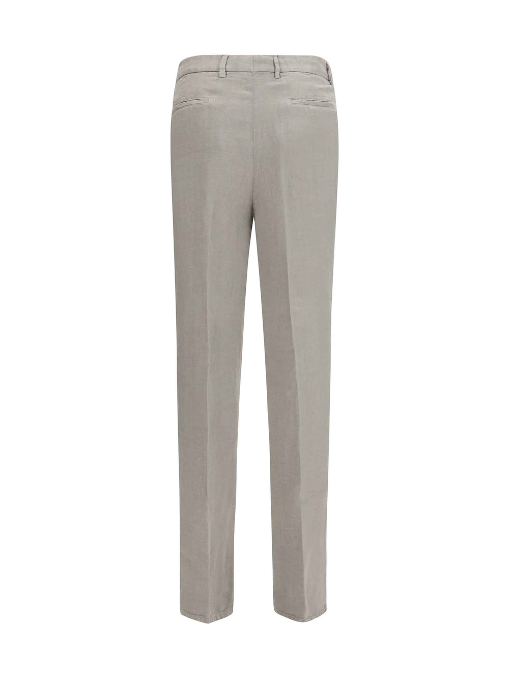 Garment dyed ginen gabardine Pants