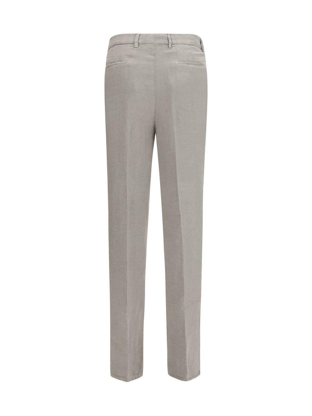 Garment dyed ginen gabardine Pants