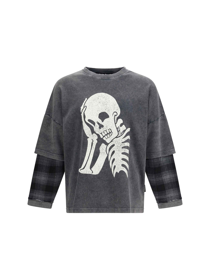 Skull double Long-Sleeved Shirt