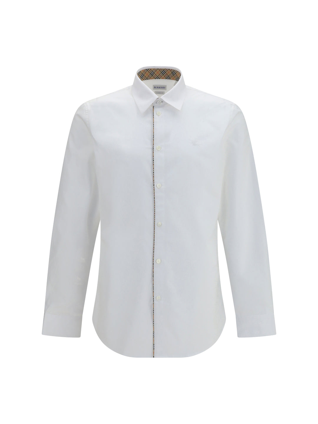 Cotton Shirt with Check trims 1