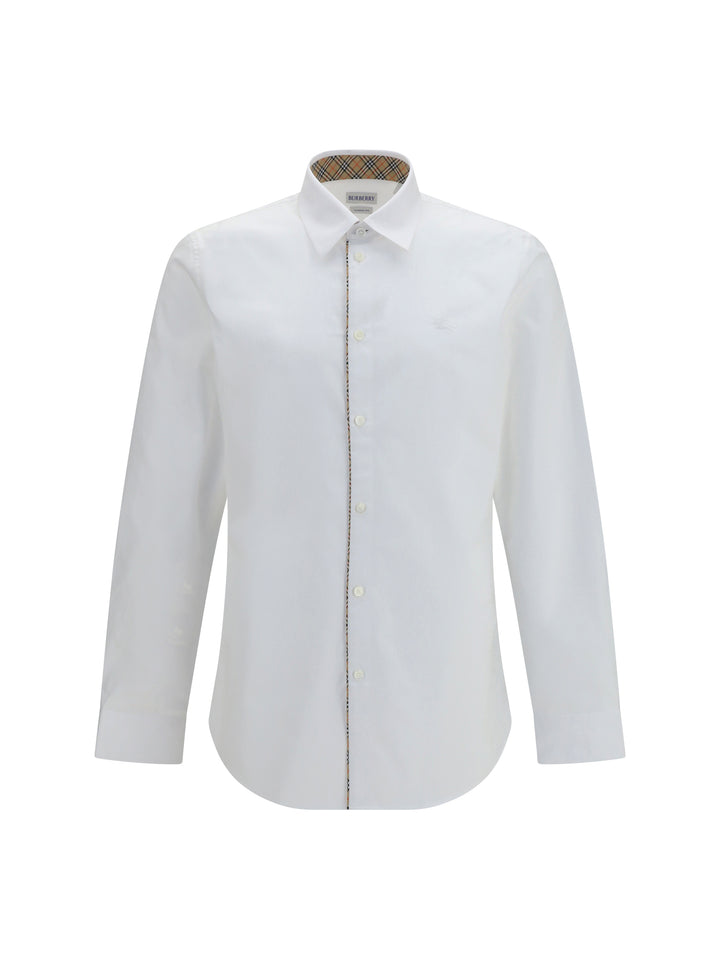Cotton Shirt with Check trims 1